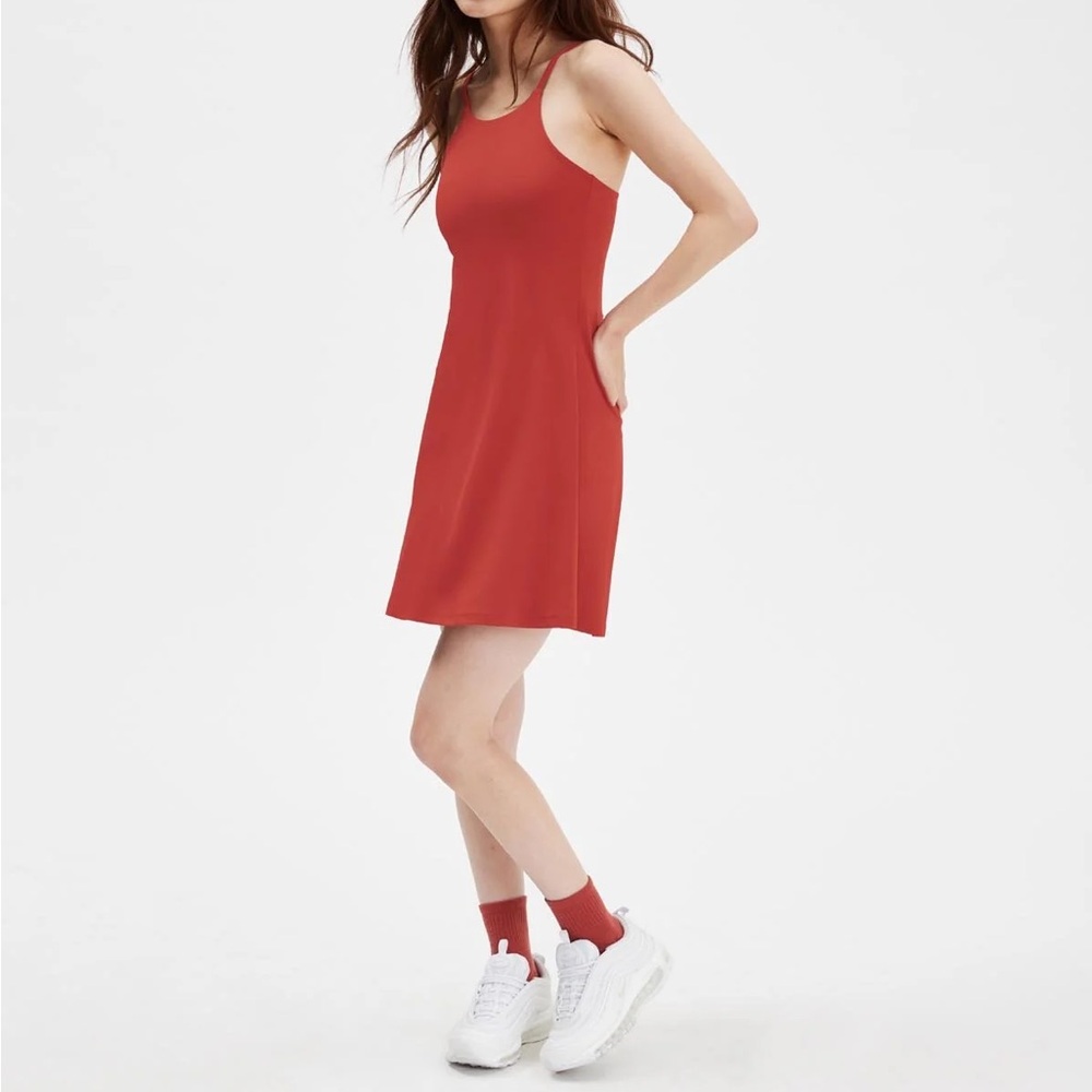 Girlfriend Collective Naomi Lava Workout Dress